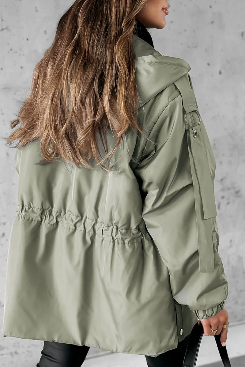 Women's Autumn and Winter Hooded Long Sleeve Casual Coat